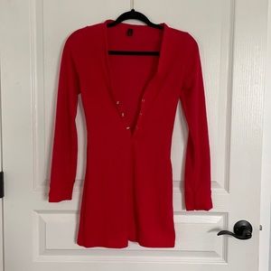 Cute ribbed sleepwear romper